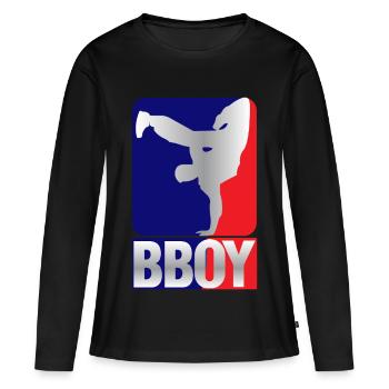 Breakdance B-Boy Streetdance Design Hip Hop Danse - T-shirt manches longues Premium bio Femme - noir - Devant - Julia (174cm)