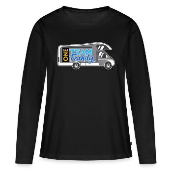 team familie campen hundesport elternzeit camping - Frauen Premium Bio Langarmshirt - Schwarz - Vorne - Julia (174cm)