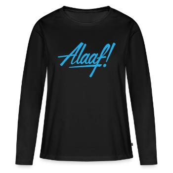 Alaaf! Design blau - Frauen Premium Bio Langarmshirt - Schwarz - Vorne - Julia (174cm)