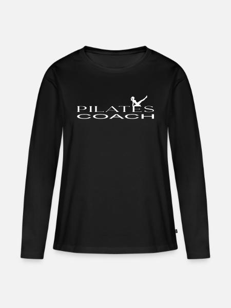 Pilates - Women's Premium Organic Long Sleeve Shirt - black