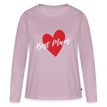 Beste Mama - Frauen Premium Bio Langarmshirt - Altrosa - Vorne - Julia (174cm)