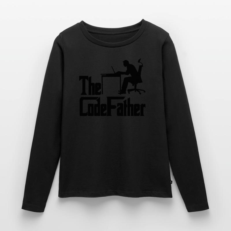 The Codefather Programmer Coder Developer Software Frauen Premium Bio Langarmshirt