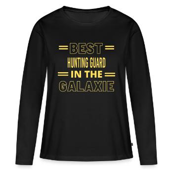 Le meilleur de tous les temps dans la garde de chasse aux galaxies - T-shirt manches longues Premium bio Femme - noir - Devant - Julia (174cm)
