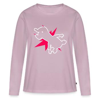 Breakdance Mädchen Breakdancing Tänzerin - Frauen Premium Bio Langarmshirt - Altrosa - Vorne - Julia (174cm)