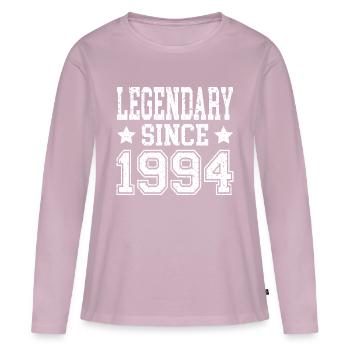 Legendary since 1994 - Women's Premium Organic Long Sleeve Shirt - dusky pink - Front - Julia (174cm)
