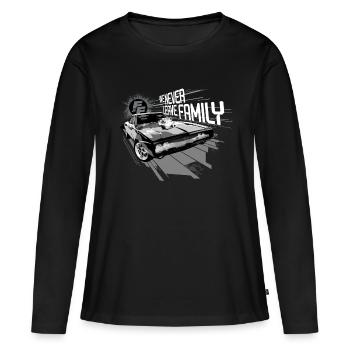 Fast and Furious We Never Leave Family - T-shirt manches longues Premium bio Femme - noir - Devant - Julia (174cm)