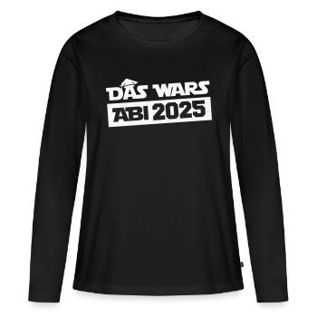 Abitur C’est tout 2025 - T-shirt manches longues Premium bio Femme - noir - Devant - Julia (174cm)