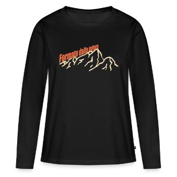 Formato dalla natura - Women's Premium Organic Long Sleeve Shirt - black - Front - Julia (174cm)