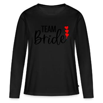 Team Bride I Bachelorettes JGA Wedding - Women's Premium Organic Long Sleeve Shirt - black - Front - Julia (174cm)
