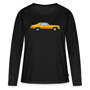 Retro-Automobil - Frauen Premium Bio Langarmshirt - Schwarz - Vorne - Julia (174cm)