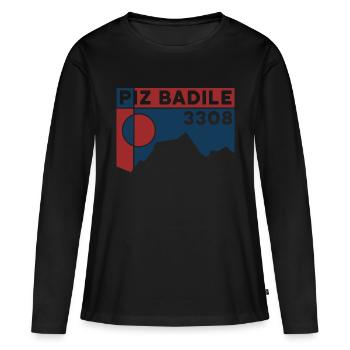 Guide de montagne Piz Badile Normal Path North Face Climbing - T-shirt manches longues Premium bio Femme - noir - Devant - Julia (174cm)