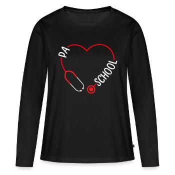 PA School Personal Physician Assistant School - T-shirt manches longues Premium bio Femme - noir - Devant - Julia (174cm)