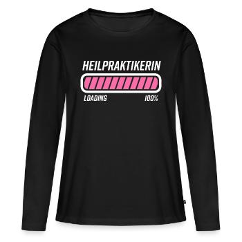 Heilpraktikerin Heilpraktiker Geschenkidee - Frauen Premium Bio Langarmshirt - Schwarz - Vorne - Julia (174cm)
