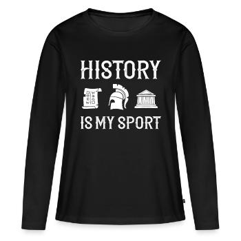 History Teacher Lesson Professor Historian - Women's Premium Organic Long Sleeve Shirt - black - Front - Julia (174cm)
