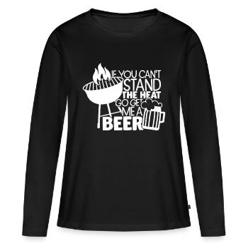 Grillen Grill Grillsaison Geschenkidee Witzig - Frauen Premium Bio Langarmshirt - Schwarz - Vorne - Julia (174cm)
