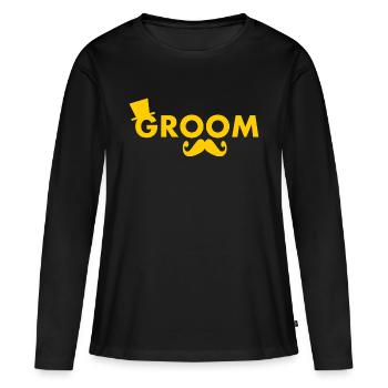 Groom - Women's Premium Organic Long Sleeve Shirt - black - Front - Julia (174cm)