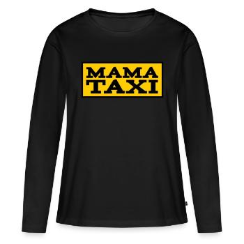 Mama Taxi - Frauen Premium Bio Langarmshirt - Schwarz - Vorne - Julia (174cm)