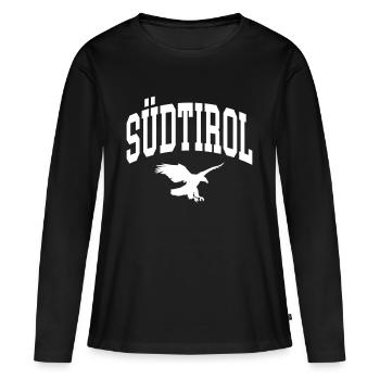 Tyrol du Sud - T-shirt manches longues Premium bio Femme - noir - Devant - Julia (174cm)