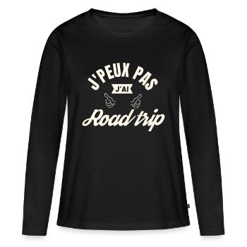 J peux pas j ai Road trip - T-shirt manches longues Premium bio Femme - noir - Devant - Julia (174cm)