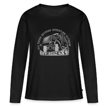 4x4 TRUCK OFFROAD ADVENTURE EXTREME - Frauen Premium Bio Langarmshirt - Schwarz - Vorne - Julia (174cm)