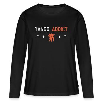Tango Addict - T-shirt manches longues Premium bio Femme - noir - Devant - Julia (174cm)