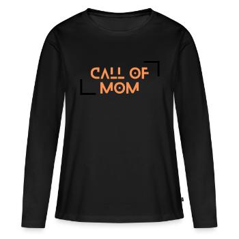 Aufruf an alle Mütter - Frauen Premium Bio Langarmshirt - Schwarz - Vorne - Julia (174cm)
