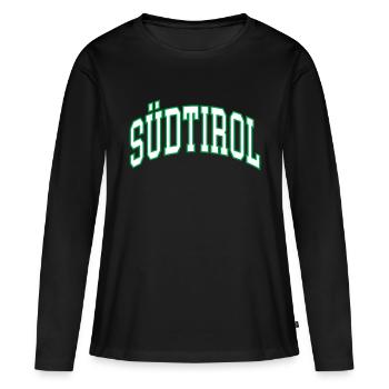 Tyrol du Sud - T-shirt manches longues Premium bio Femme - noir - Devant - Julia (174cm)