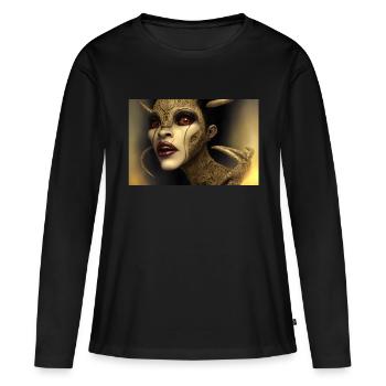Demon Woman - Women's Premium Organic Long Sleeve Shirt - black - Front - Julia (174cm)