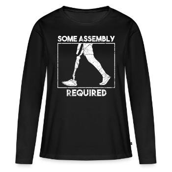 Some Assembly Required Amputees - Women's Premium Organic Long Sleeve Shirt - black - Front - Julia (174cm)