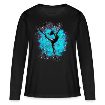 Dance - Frauen Premium Bio Langarmshirt - Schwarz - Vorne - Julia (174cm)