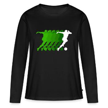 Football Striker Jersey Football Player - Women's Premium Organic Long Sleeve Shirt - black - Front - Julia (174cm)