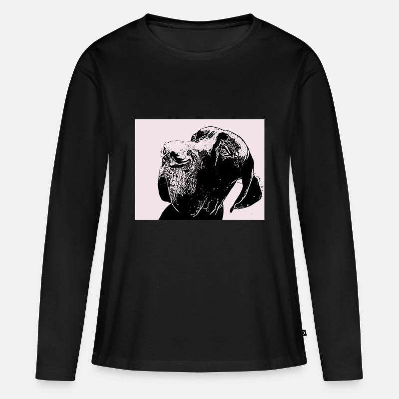 Great Dane - Women's Premium Organic Long Sleeve Shirt - black