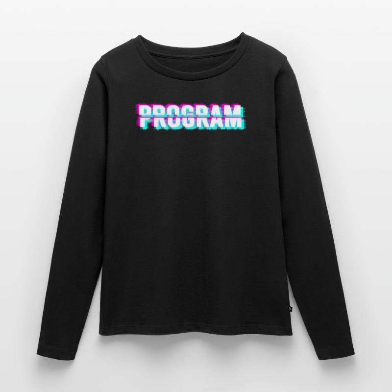 Computer program (white) Women's Premium Organic Long Sleeve Shirt
