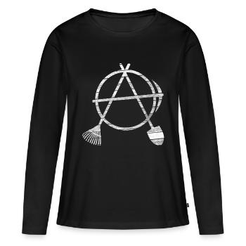 Garden Diy - Women's Premium Organic Long Sleeve Shirt - black - Front - Julia (174cm)