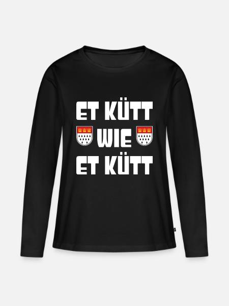 Et kütt wie et kütt - Frauen Premium Bio Langarmshirt - Schwarz