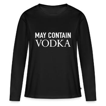 May Contain Vodka - Frauen Premium Bio Langarmshirt - Schwarz - Vorne - Julia (174cm)