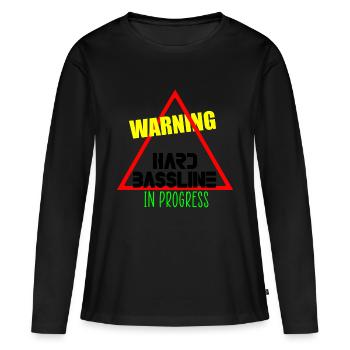 Citation de ligne de basse dure - T-shirt manches longues Premium bio Femme - noir - Devant - Julia (174cm)