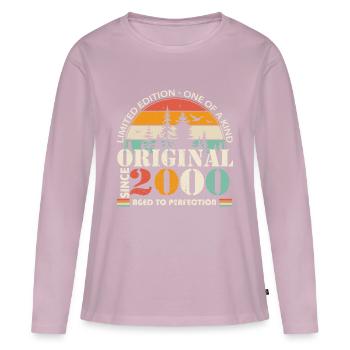 2000: Vintage Legend zum 24-jährigen Jubiläum - Frauen Premium Bio Langarmshirt - Altrosa - Vorne - Julia (174cm)
