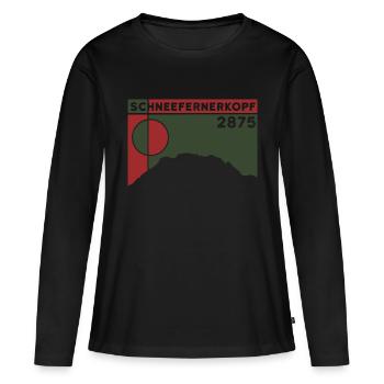 Randonnée d’ascension du Schneefernerkopf Zugspitze - T-shirt manches longues Premium bio Femme - noir - Devant - Julia (174cm)