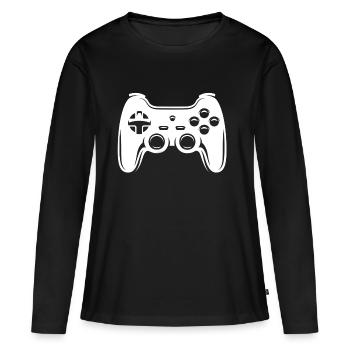 manche à balai - T-shirt manches longues Premium bio Femme - noir - Devant - Julia (174cm)