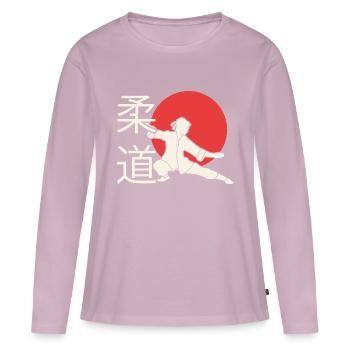 Judo. Judo-Geschenkidee. Kampfsport-Geschenk. - Frauen Premium Bio Langarmshirt - Altrosa - Vorne - Julia (174cm)