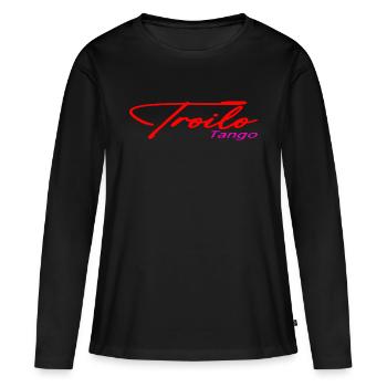 Troilo Tango - T-shirt manches longues Premium bio Femme - noir - Devant - Julia (174cm)