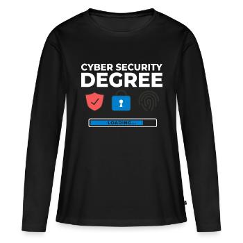 Cyber Security Information Computer Sicherheit - Frauen Premium Bio Langarmshirt - Schwarz - Vorne - Julia (174cm)