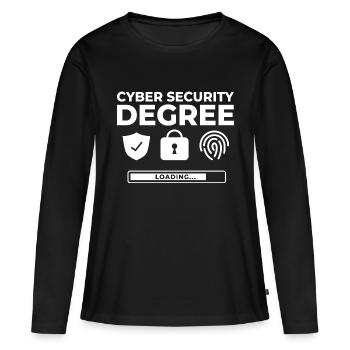 Cyber Security Information Computer Sicherheit - Frauen Premium Bio Langarmshirt - Schwarz - Vorne - Julia (174cm)