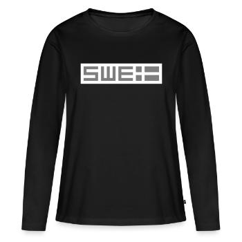 Tactique suédoise - T-shirt manches longues Premium bio Femme - noir - Devant - Julia (174cm)
