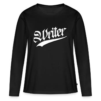 writer tags graffitti cap sticker sticker rue - T-shirt manches longues Premium bio Femme - noir - Devant - Julia (174cm)