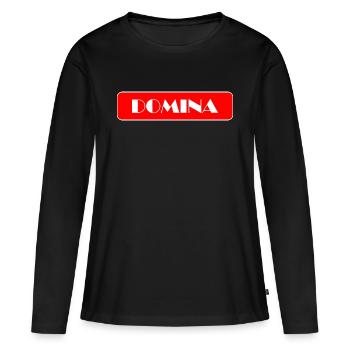 Domina ou maîtresse bdsm - T-shirt manches longues Premium bio Femme - noir - Devant - Julia (174cm)