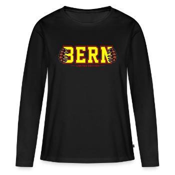 Bern - T-shirt manches longues Premium bio Femme - noir - Devant - Julia (174cm)