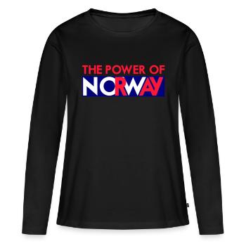 La puissance de NOrWay - T-shirt manches longues Premium bio Femme - noir - Devant - Julia (174cm)