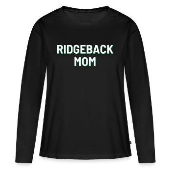 Ridgeback Mom - Frauen Premium Bio Langarmshirt - Schwarz - Vorne - Julia (174cm)